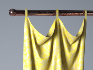 modern loose collar model curtains york au 178 3Dモデル