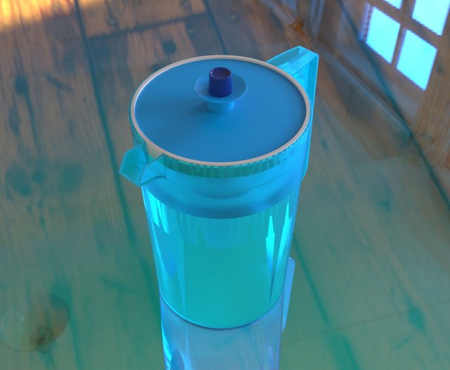 pitcher of water jarra de agua 3D 模型 .c4d .max .obj .3ds .fbx .stl .blend 