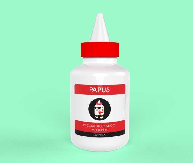 glue container envase de pegamento Modello 3D .c4d .max .obj .3ds .fbx .stl .blend 