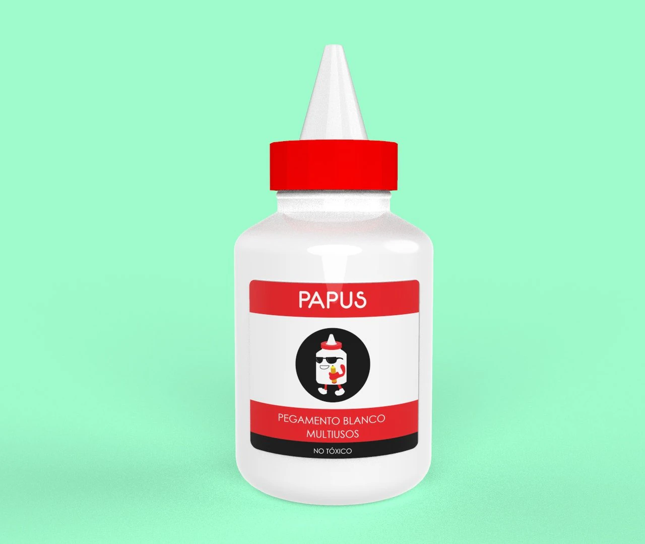 glue container envase de pegamento 3D Model .c4d .max .obj .3ds .fbx .stl .blend 