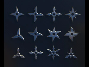 手里剑包 3D 模型