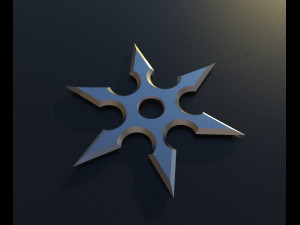 shurikens pack Modello 3D