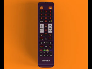 テレビのリモコン リモコンでテレビを制御 3Dモデル