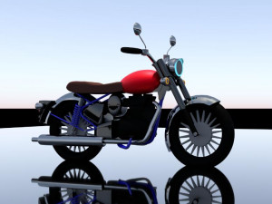 royalenfieldbullet motorcycle 3Dモデル