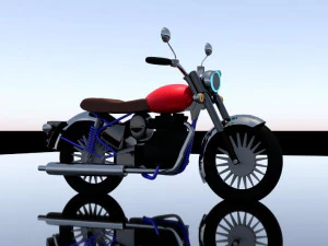 мотоцикл Royalenfieldbullet 3D Модель