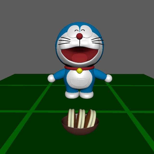 doremon 3Dモデル .c4d .max .obj .3ds .fbx .stl .blend 