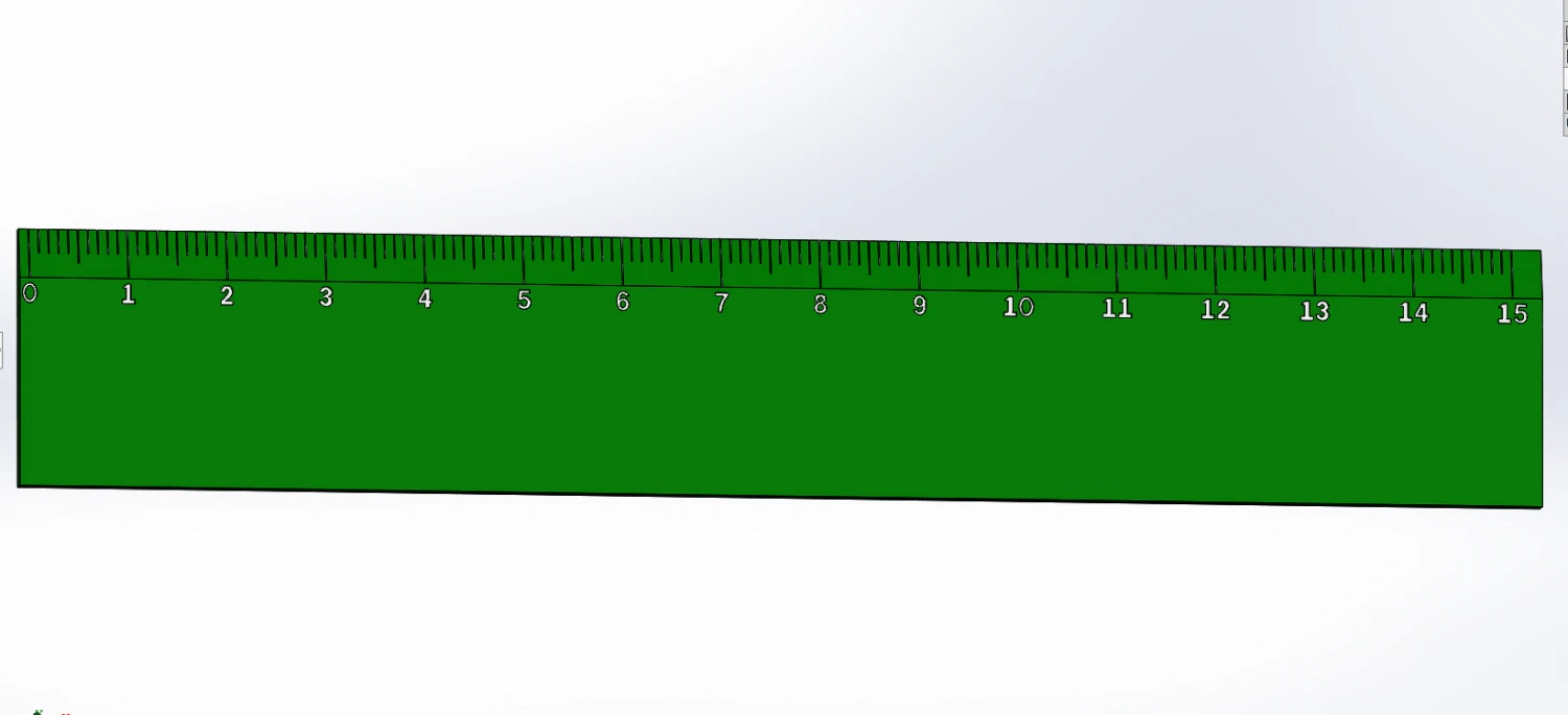 ruler 3D Print Model .c4d .max .obj .3ds .fbx .stl .blend 