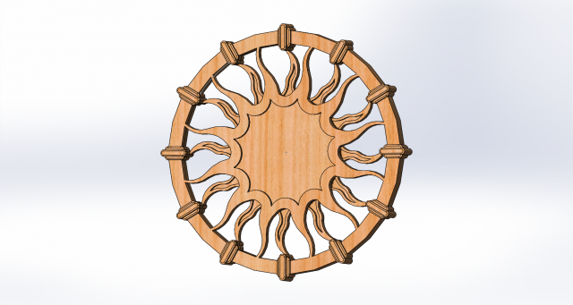 the emblem of the sun 3D 打印模型 .c4d .max .obj .3ds .fbx .stl .blend 