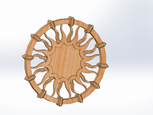 the emblem of the sun 3D 打印模型