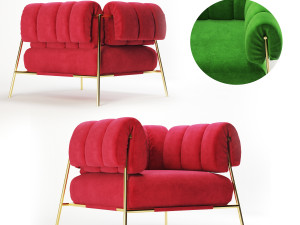 tirella bonaldo armchair Modelo 3D