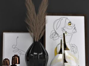 декоративный набор01 3D Модель