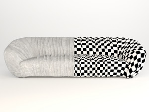 drape sofa 3D-Modell