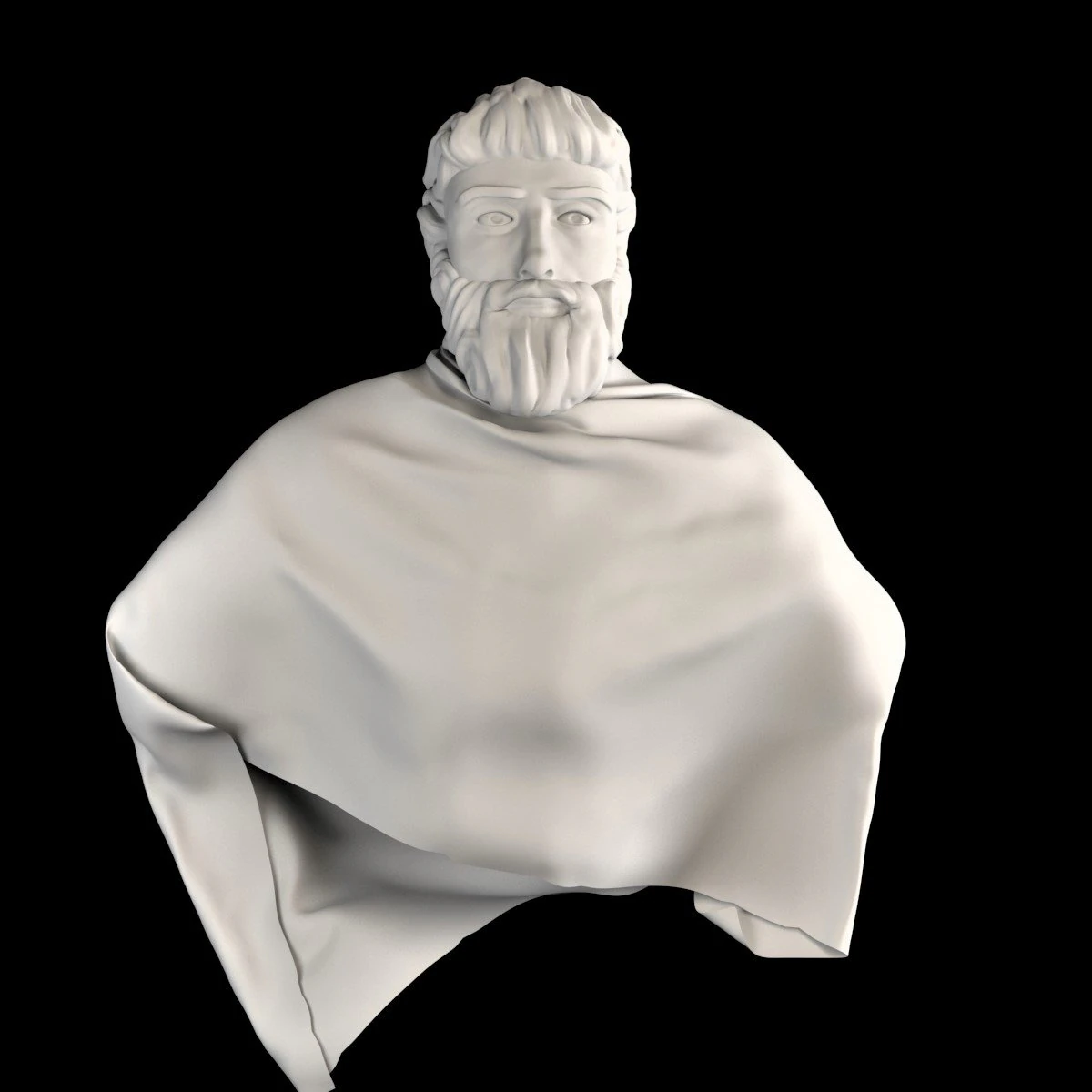 man statue 3D Model .c4d .max .obj .3ds .fbx .stl .blend 