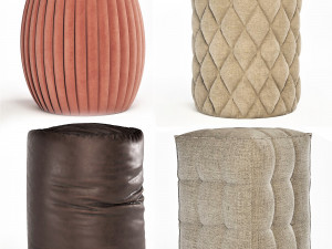 poufs 3D 模型