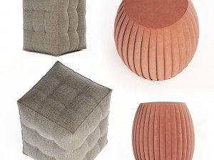 poufs Modelo 3D