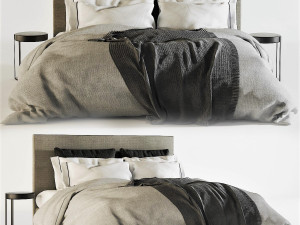 meridiani stone plus bed 3D 模型