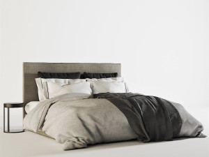 meridiani stone plus bed 3D Model