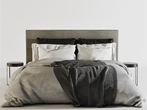 meridiani stone plus bed 3D Model