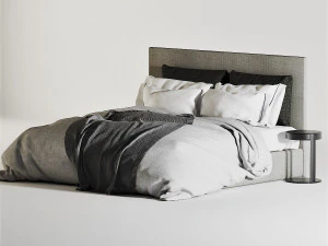 meridiani stone plus bed 3D Model