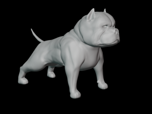 american bully Modello di stampa 3D