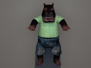 hippo 3D Model