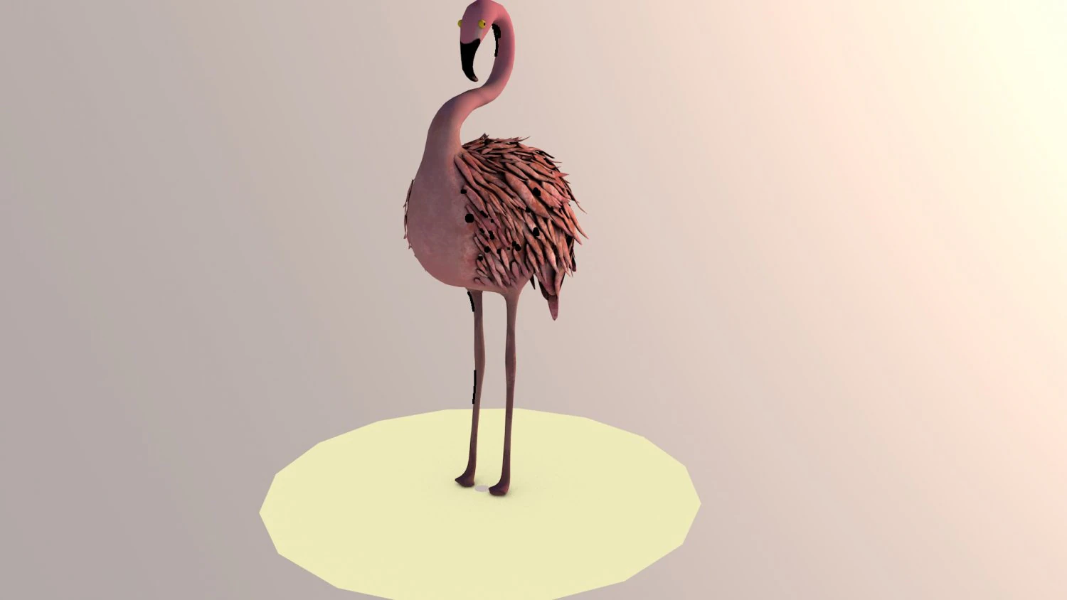 flamingo 3D Model .c4d .max .obj .3ds .fbx .stl .blend 