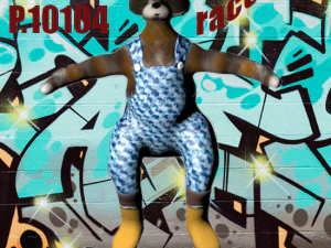 guaxinim em um skate Modelo 3D