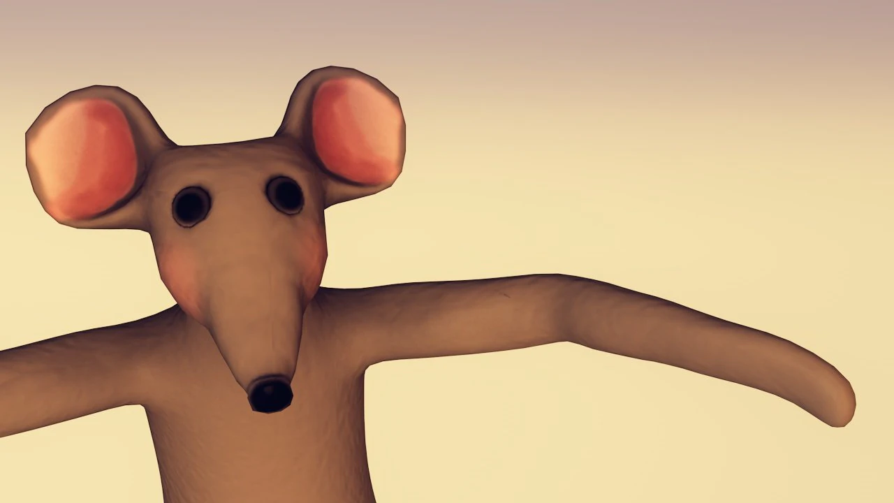 ratto Modello 3D .c4d .max .obj .3ds .fbx .stl .blend 