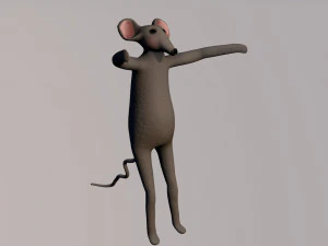 ratto Modello 3D