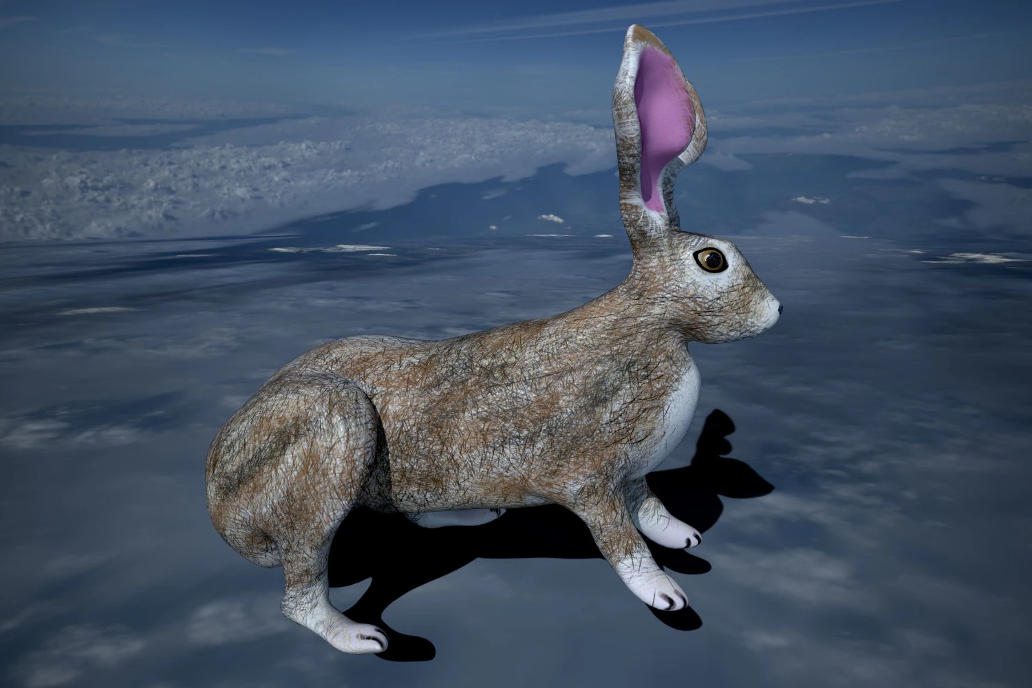 hare 3D Model .c4d .max .obj .3ds .fbx .stl .blend 