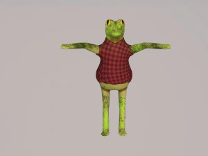 sapo engra&ccedil;ado Modelo 3D