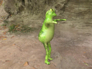 sapo engra&ccedil;ado Modelo 3D