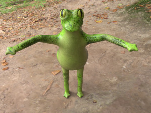 funny frog Modelo 3D