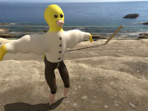duckling in a shirt 3D Model