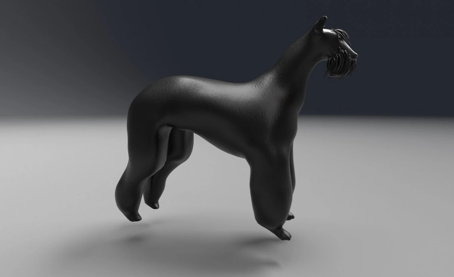 the riesenschnauzer dog 3D Model .c4d .max .obj .3ds .fbx .stl .blend