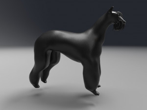 the riesenschnauzer dog 3D 모델