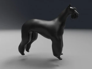 o c&atilde;o Risenschnauzer Modelo 3D