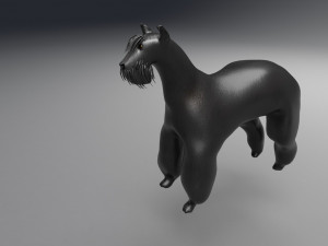 the riesenschnauzer dog 3D 모델