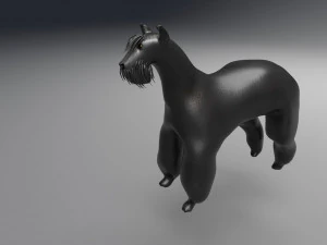 the riesenschnauzer dog 3D Model