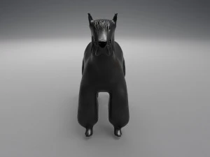 the riesenschnauzer dog 3D Model