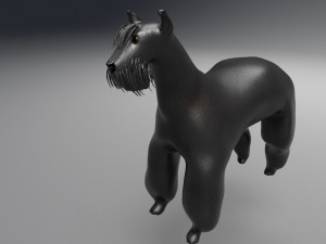 the riesenschnauzer dog 3D 모델