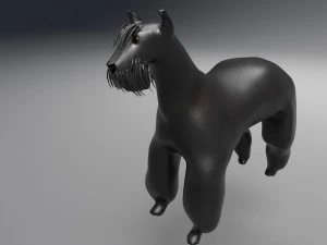 the riesenschnauzer dog 3D Model