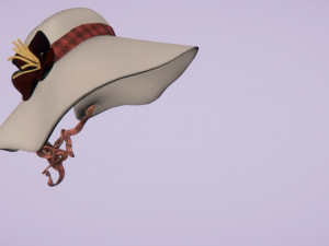 vintage hat 3D 모델