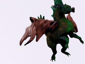 the dragon is green Modelo 3D