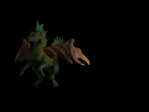 the dragon is green Modelo 3D