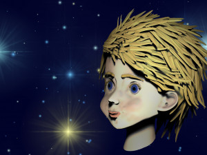 little boys head 3D Model