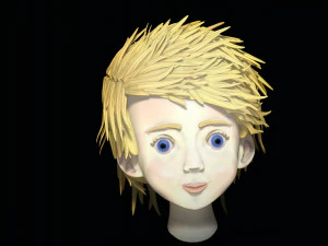 little boys head 3D Model