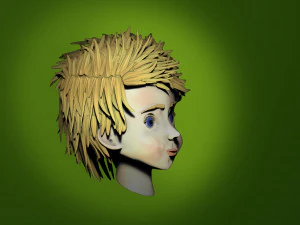 little boys head 3D Model