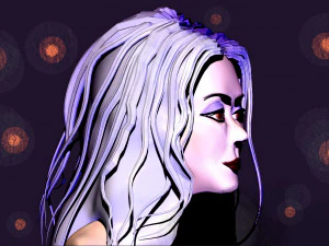 the girl with the purple hair 3D Model