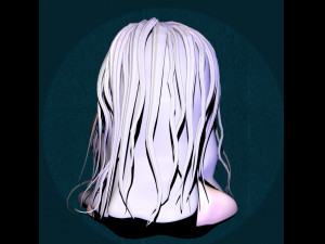 the girl with the purple hair 3D Модель